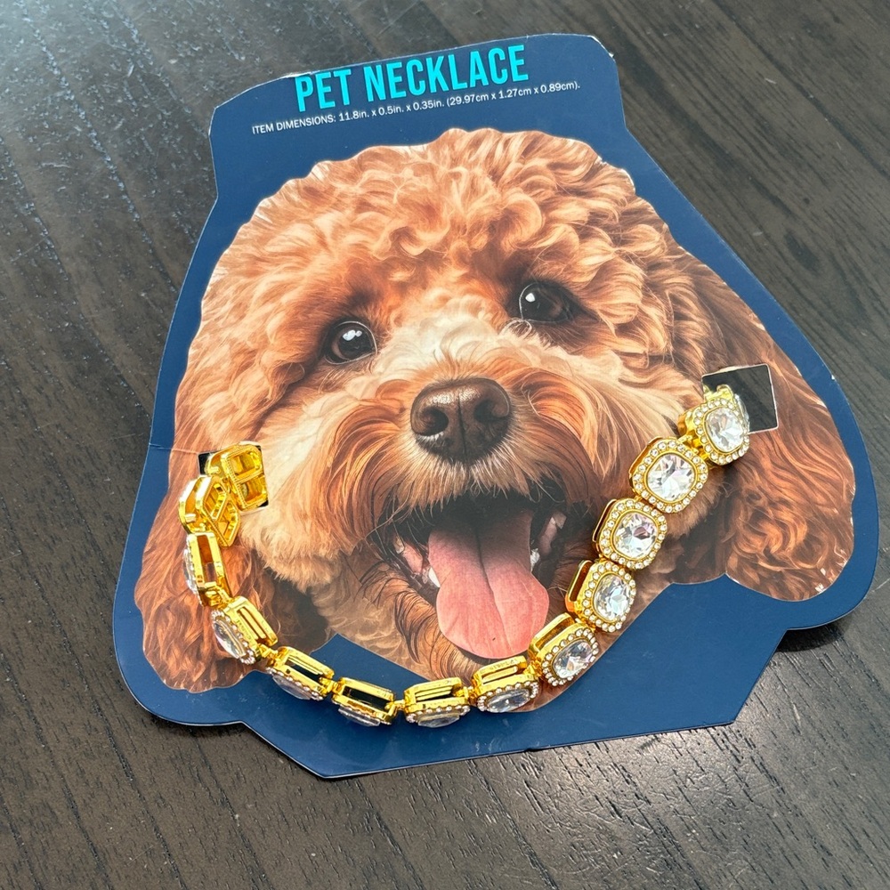 Gold Pet Necklace for Dogs